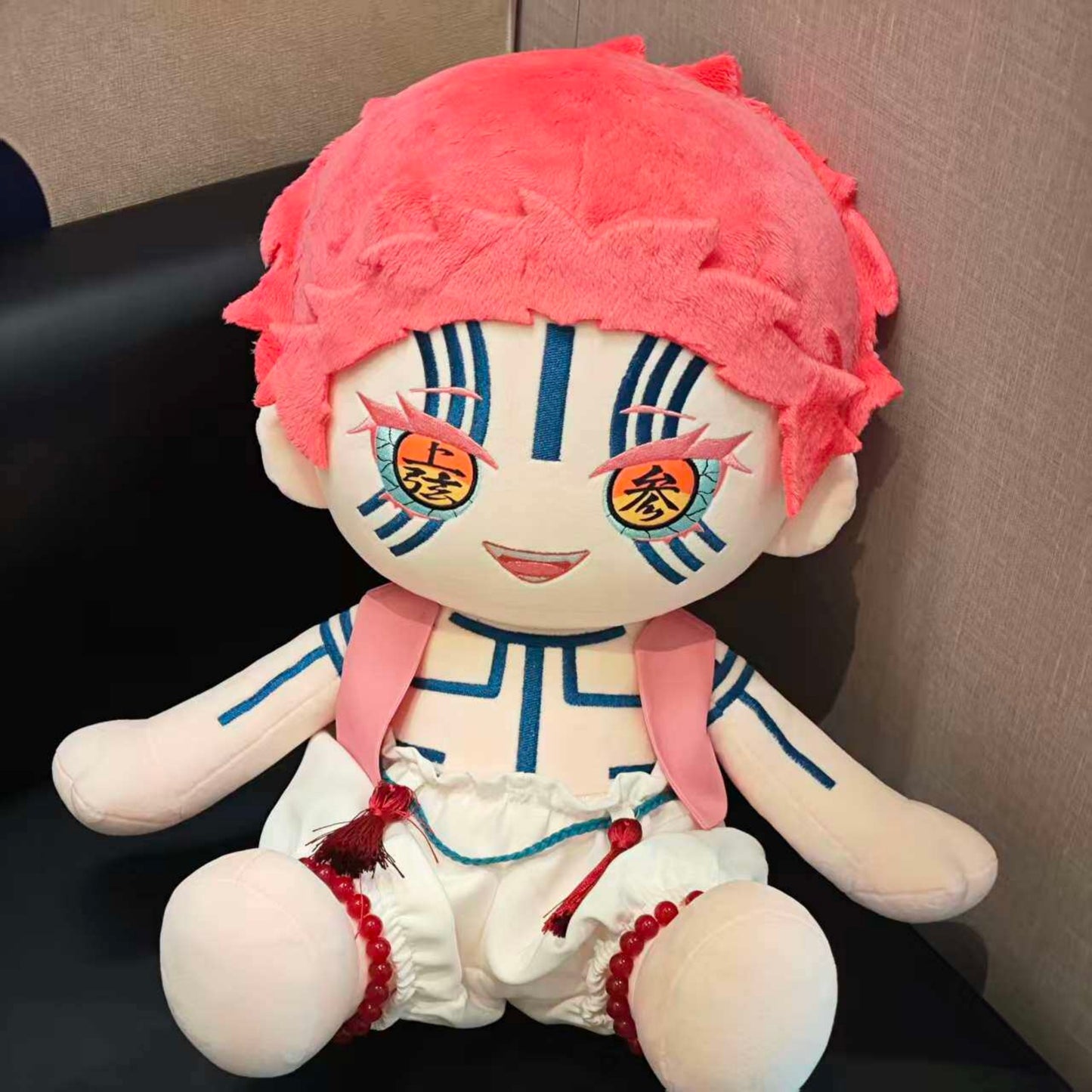 YoloAnime Akaza Inspired Plush Doll Demon Warrior Stuffed Figure Fan |Fan-made Collectible