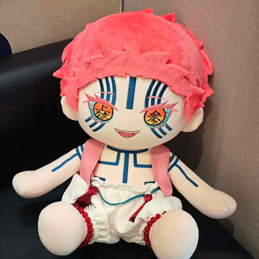YoloAnime Akaza Inspired Plush Doll Demon Warrior Stuffed Figure Fan |Fan-made Collectible