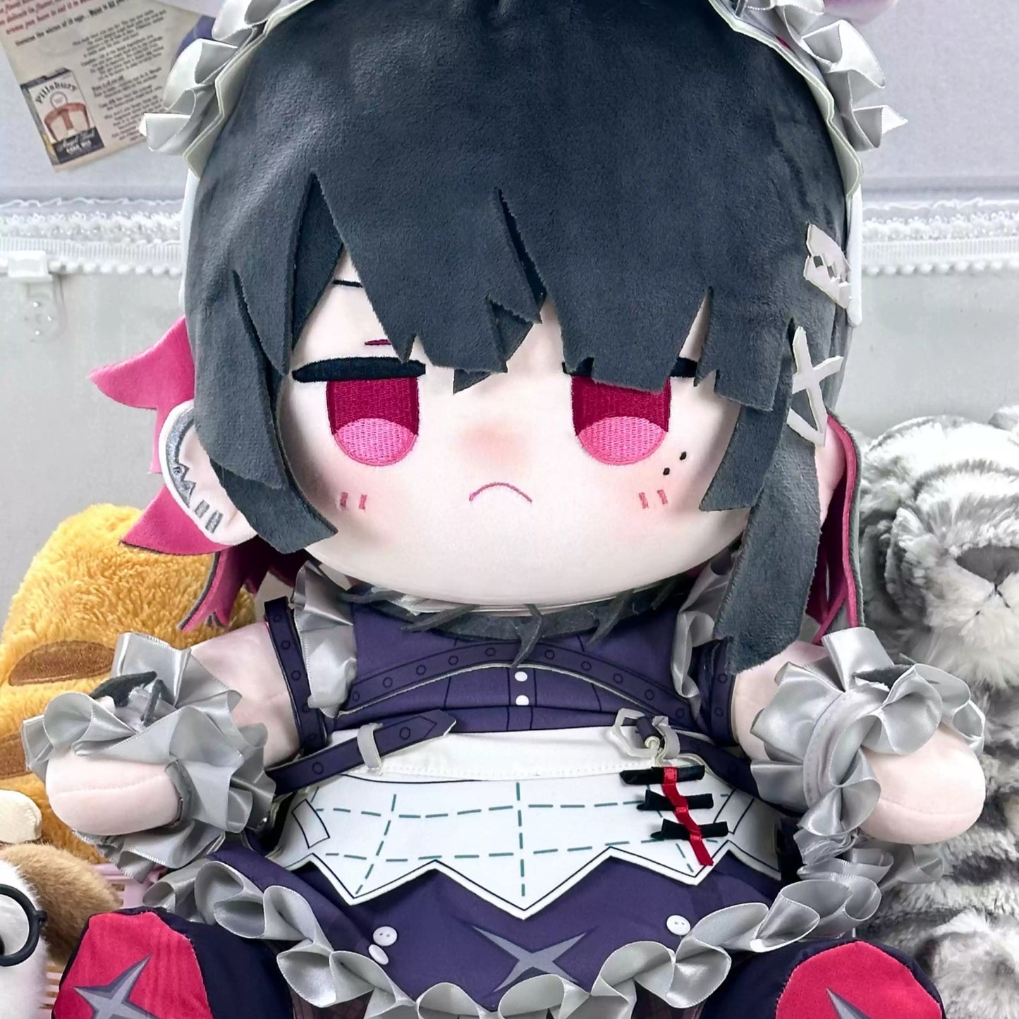 Yolo Anime Fan-made  Ellen Joe 40cm Plush Doll Pillow Dress up Stuffed Toy Gift