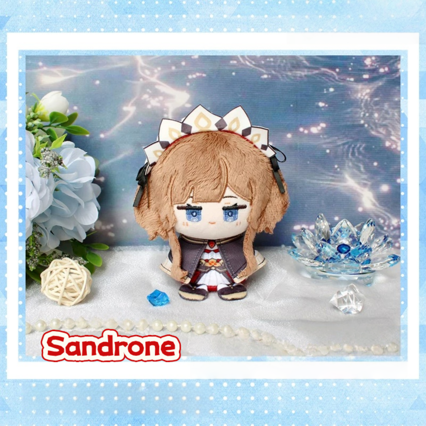 Yolo Anime Columbina Sandrone Fan-made Plush Doll Keychain Pendant Toy 12CM