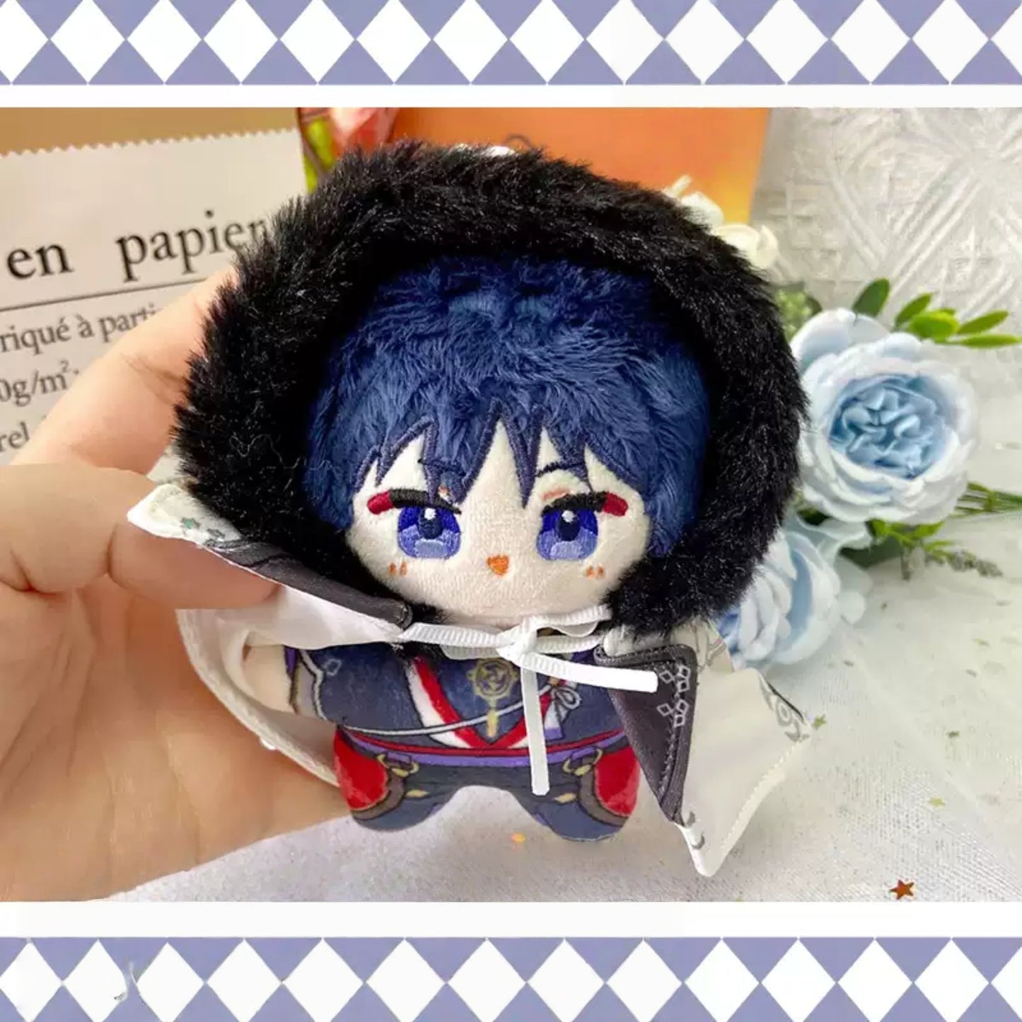 Yolo Anime Wanderer Fan-made Plush Toy Star-Shaped Cotton Doll Keychain Pendant, Cute Anime Collection Gift 12 CM